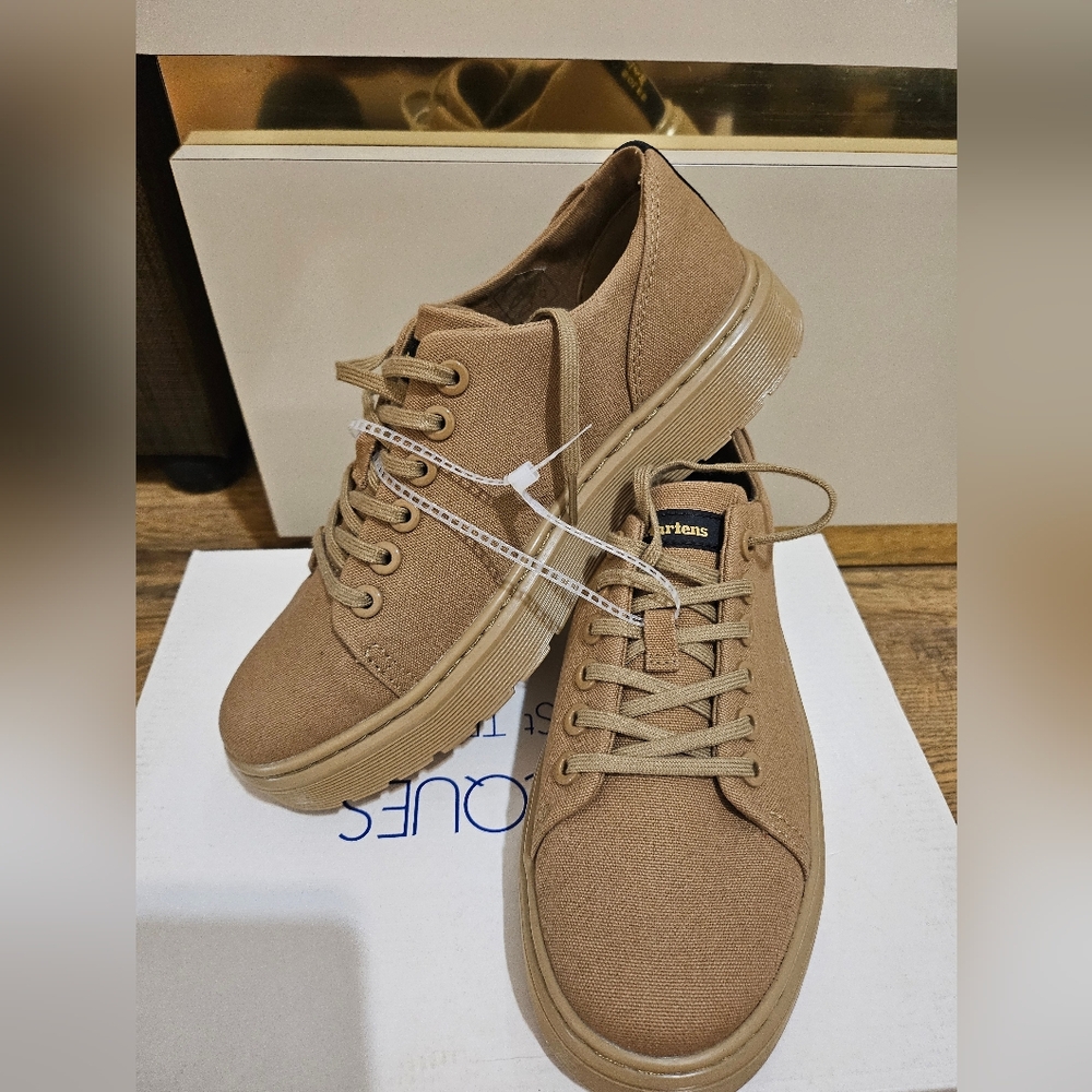Dr. Martens Tan Canvas  Shoes